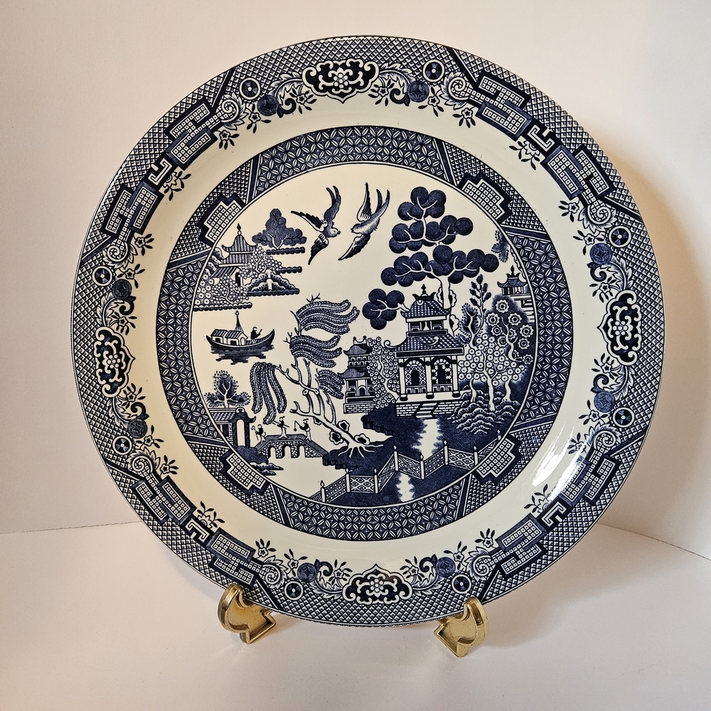 Churchill Blue Willow Platter